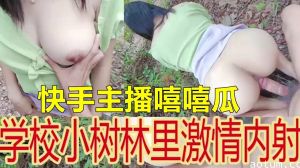 快手主播学校小树林里激情内射